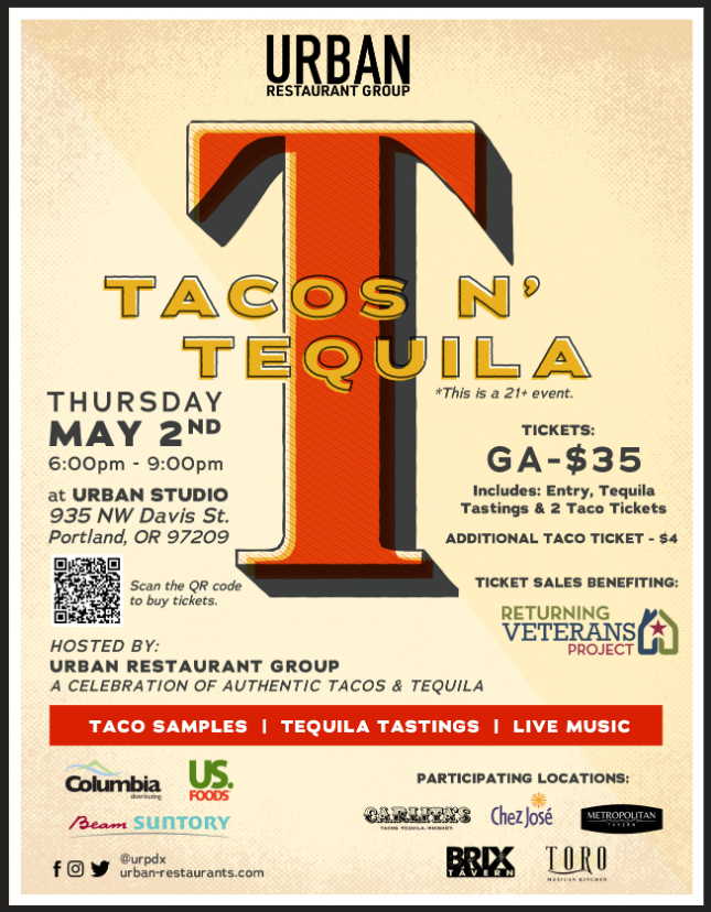 Tacos N’ Tequila Fiesta to Benefit RVP!
